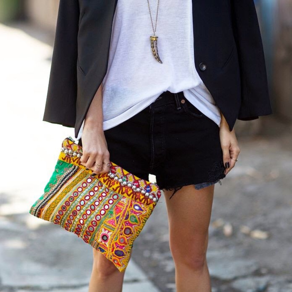 Boho clutch or crossbody
